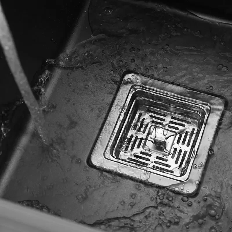 Hidden Kitchen Sink Single Bowl Small Size Stainless Steel Balcony Concealed Sinks