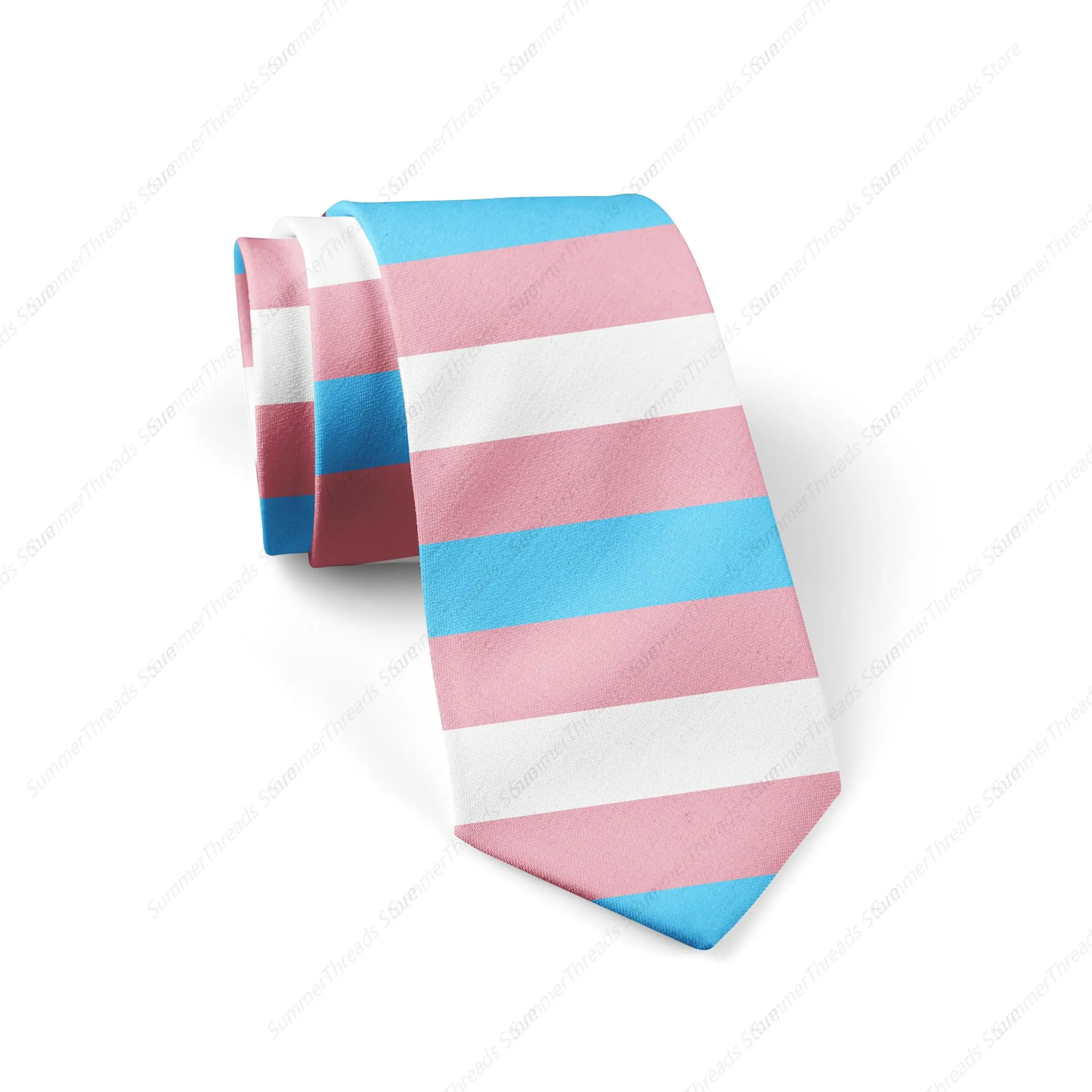 Men's Neckties Transgender Pride Print Neckties for Men Fashion Funny Tie,Novelty Neck Ties for Every Outfit Pride Day