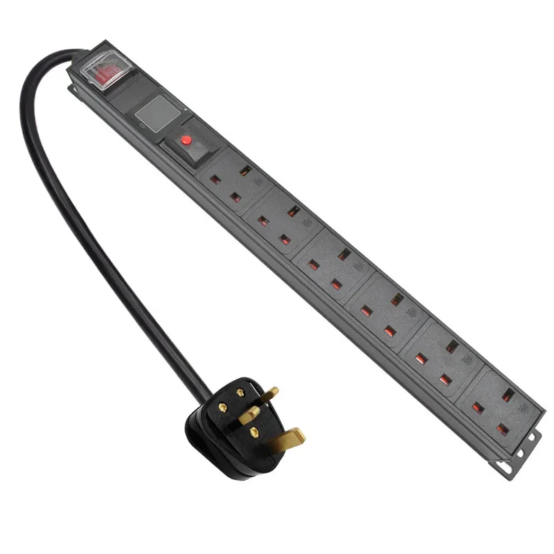 

Сетевой фильтр PDU Φ UK 3 PIN адаптер выход 6 Way socket и защита от перегрузки 13 а 3500 Вт 2 м Удлинительный шнур