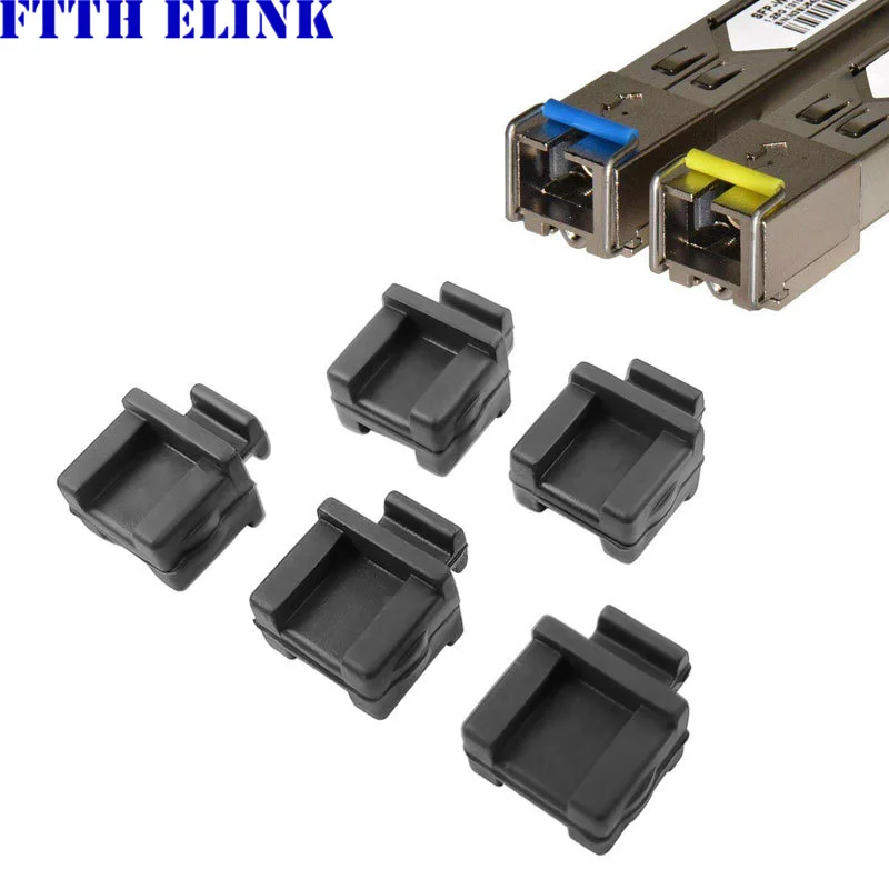 SFP dust cover for SFP-B HUB module tranceiver protective plug cap waterproof dust cap black silicone free shipping ELINK 100pcs вентиляторный модуль 2 вент с термостатом 2 fan module thermostat switched free standing type