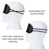 Portable Black Sleep Mask for Women Men Soft Portable Sleeping Eye Mask Eyeshade Cover Shade Eye Patch Blindfold Travel Eyepatch 4
