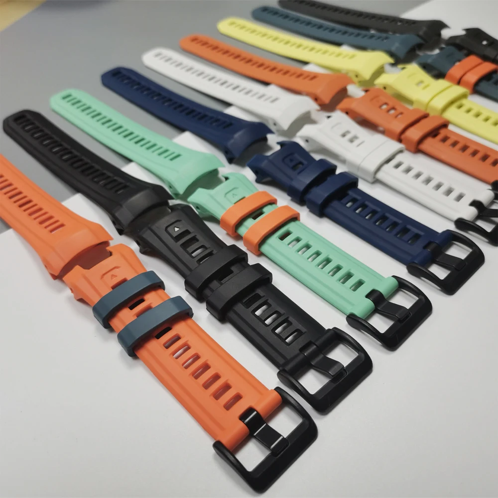 Durable Rubber Sports Watchband for Solar Strap - No Gaps Design