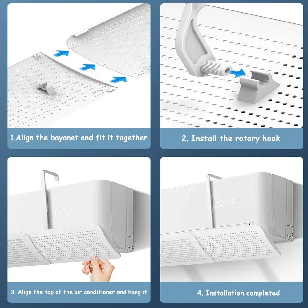 Universal Air Conditioner Wind Deflector Retractable Outlet Baffle