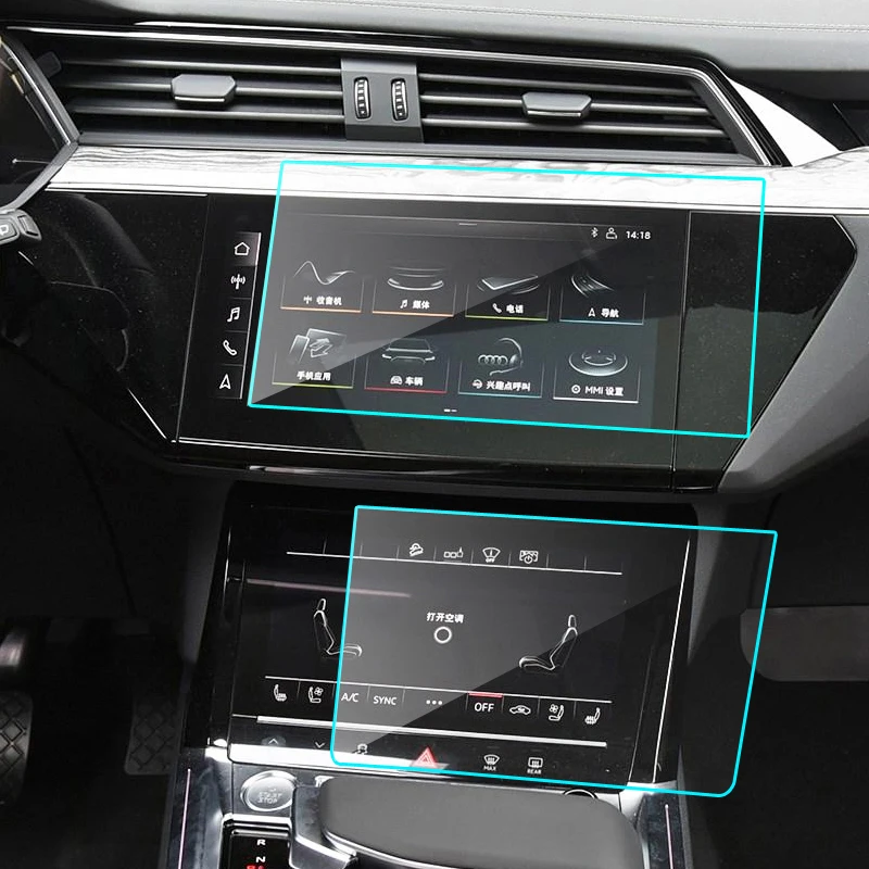 

Защитная пленка из закаленного стекла для Audi E-tron 2018-2021 Автомобильная навигация Защитная пленка для экрана из закаленного стекла Автомобильные аксессуары
