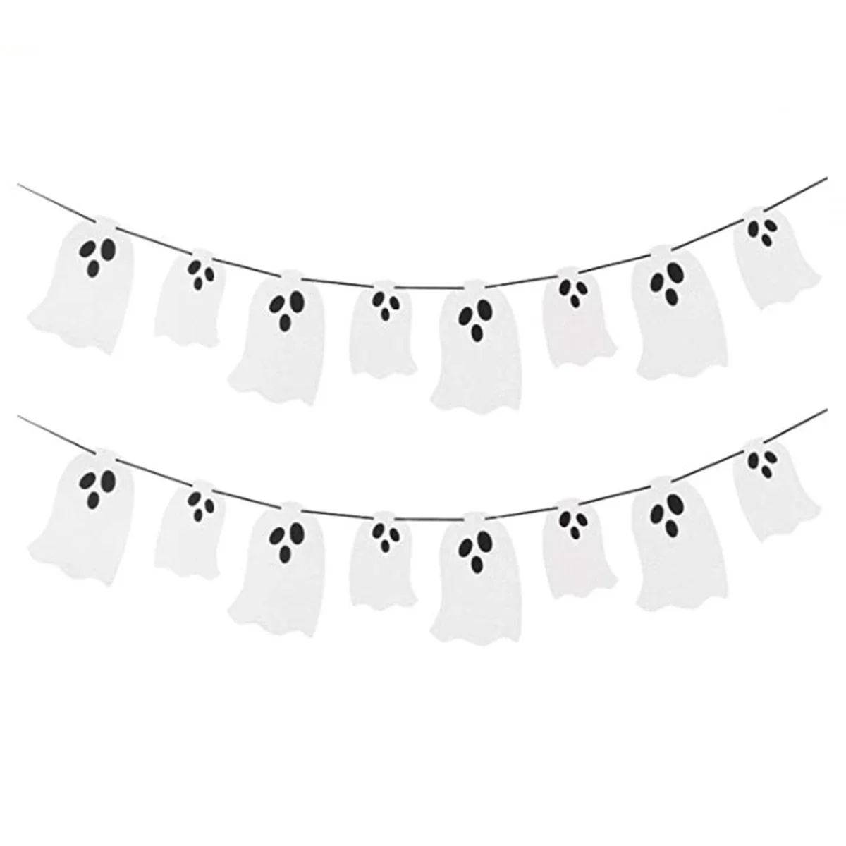 8pcs - Ghost Festival themed banners, Halloween party decorations, home decorations, scene decorations