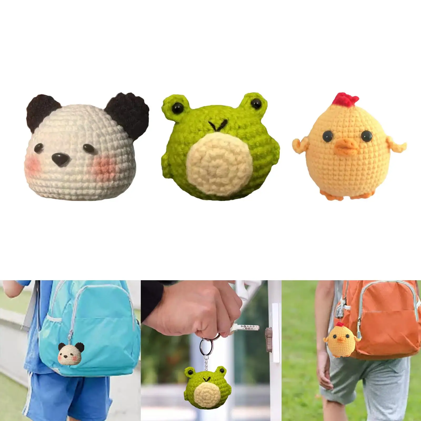 Handmade DIY Frog Doll Crochet Easy to Use Hand Knitting Toy Stuffing Skill Sewing Your Own Classic Crochet for Adults, Size: 5 cm