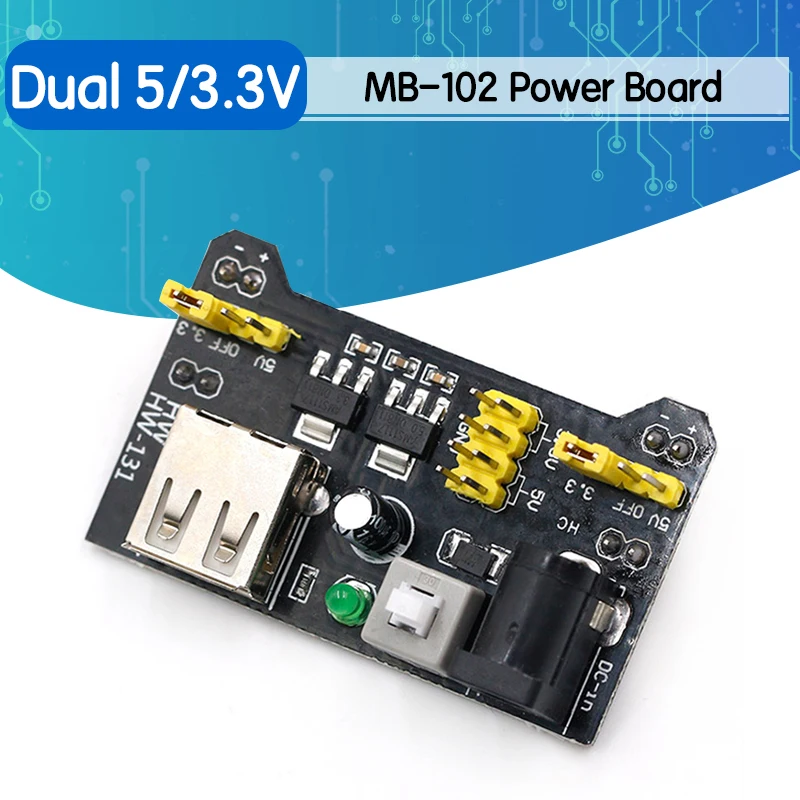 MB102 Breadboard Power Supply Module /MB102 white Breadboard Dedicated