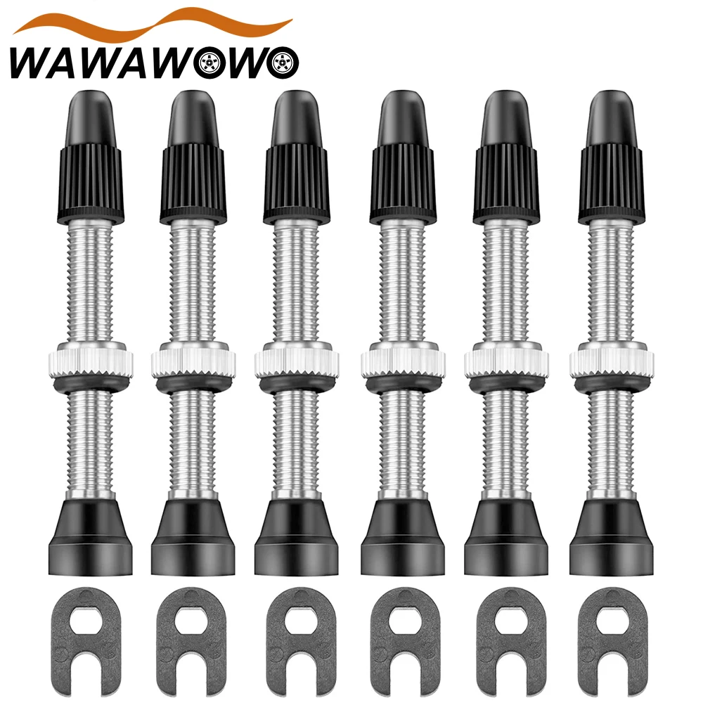 1SetPrestaTubelessValveStem40mmAlloyPrestaValveStemKitwith