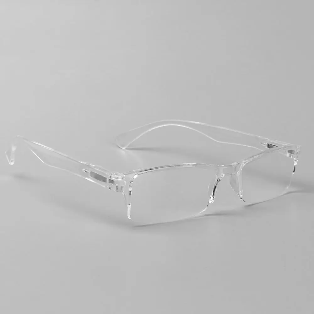 Hoch auflösende transparente Silber harz linse presbyopische Brille Lesebrille Flachs piegel Brille Kunststoff rahmen – Detail 11