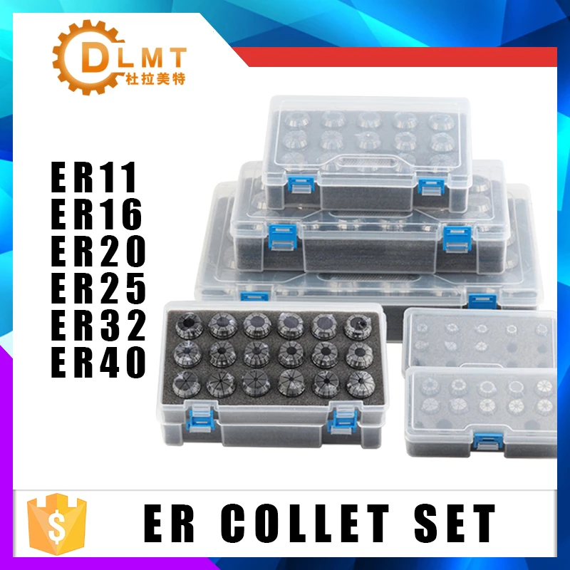ER11 ER16 ER20 ER25 ER32 ER40 AA Collet Spring Chuck Set 1Set For CNC Engraving Machine Lathe Mill Tool spring collet collet chuck spring collet chuck engraving collet chuck