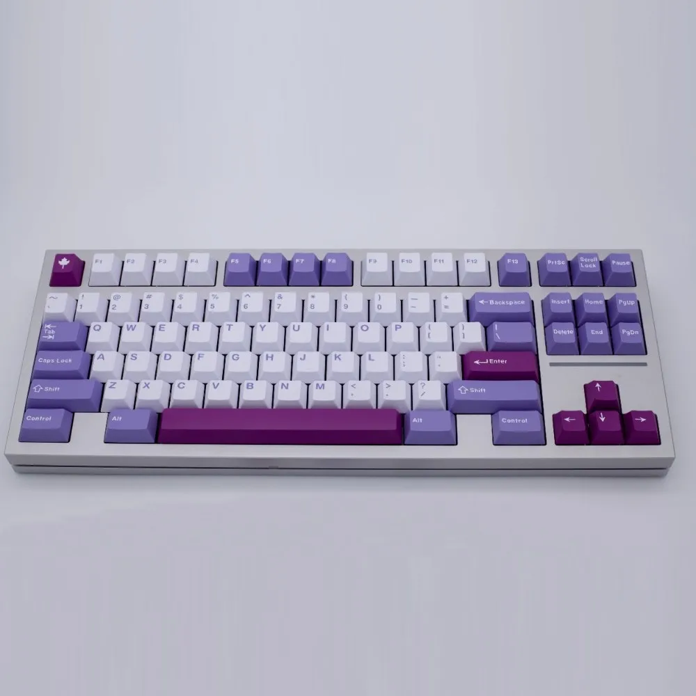 Tema Coelho Conjunto Completo Pbt Custom Retro Roxo Teclado Cap Cereja Perfil Key Cap Acessórios Teclado Mecânico Gmk - Imagem 5