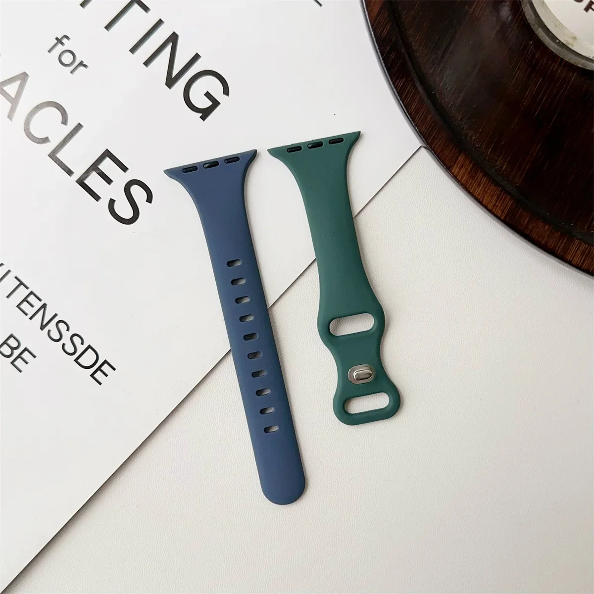 Thin Silicone Solid Color Strap Bracelet