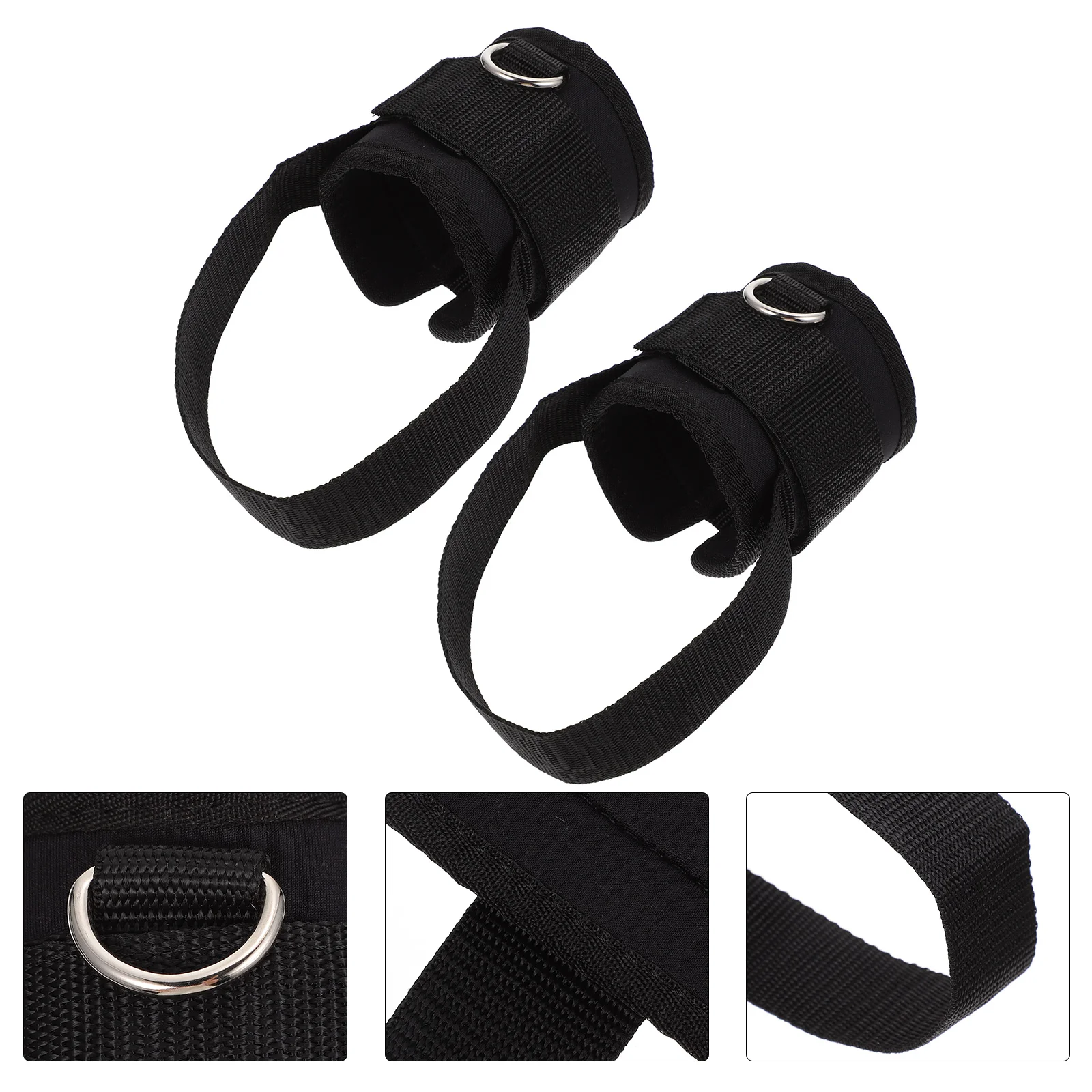 

Ankle Straps for Cable Machines Attachments, Adjustable Gym Padded Ankle Cuffs with Double D- Ring for Kickbacks and Glute