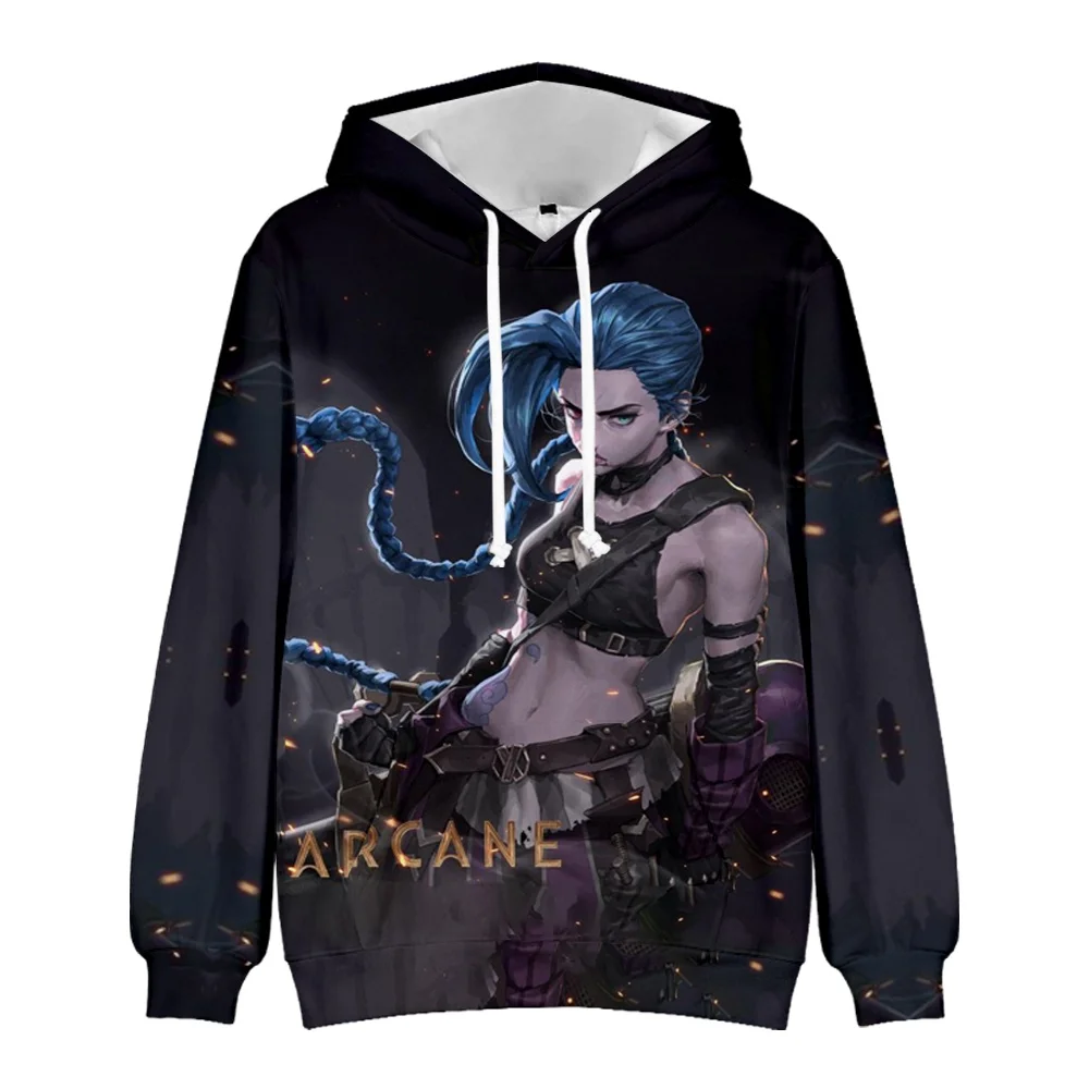 

3D Hoodie Mysterious Jinx Trendy Print All-match Harajuku Unisex Hoodie Women Tops-Clothes
