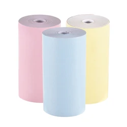 Pure Color Photo Paper Mini Printable 57x30mm Not Sticker Roll Thermal Printers Clear Printing Smudge-proof Portable Paper