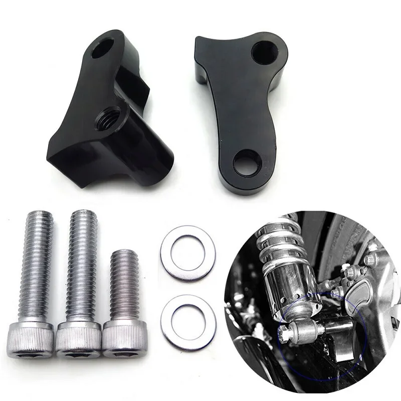 

Free Shipping Motorcycle Parts 1.75" Black Aluminum Lowering Kit for 2008-2016 Harley Dyna Fat Bob FXDF 06-17 BLACK