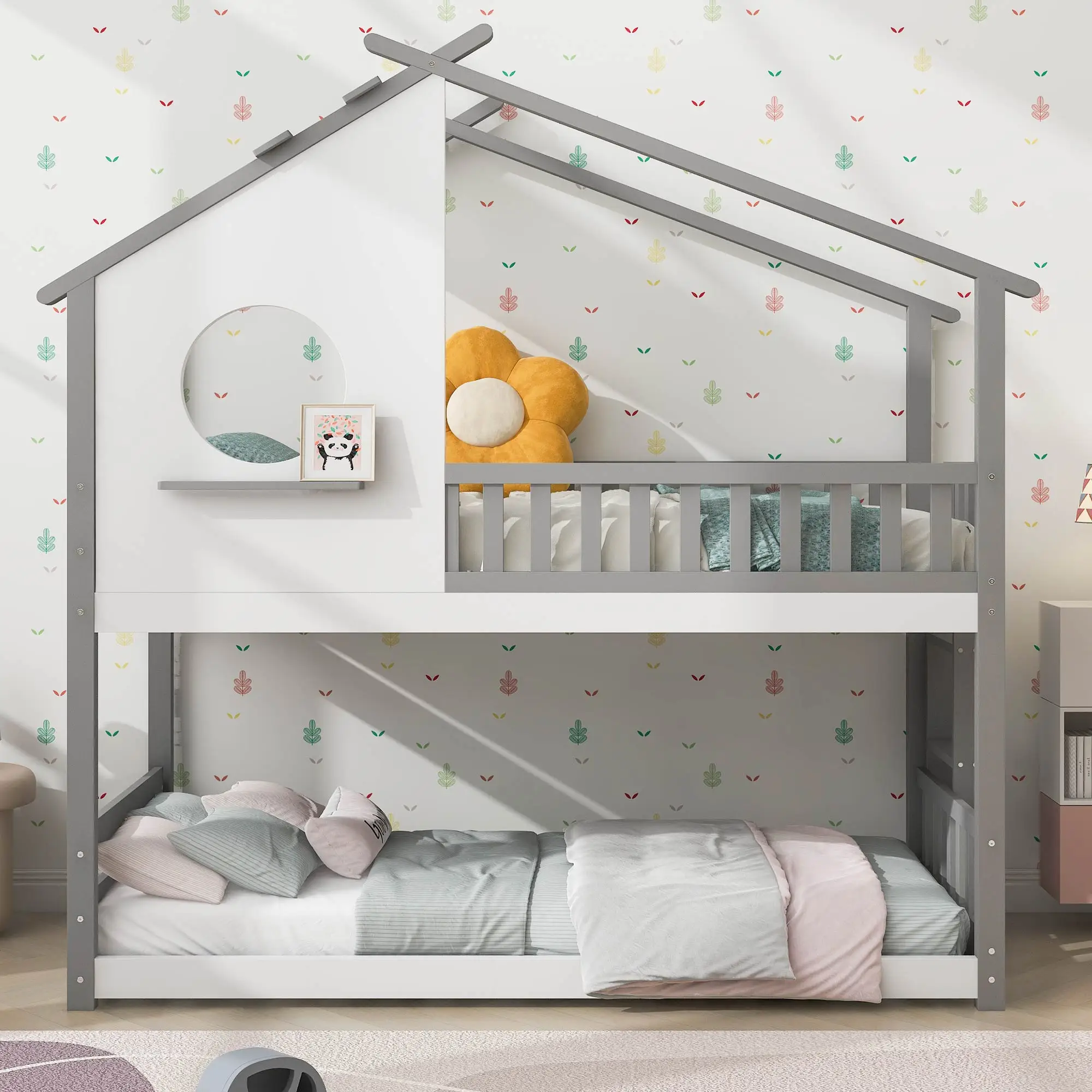 Cama de casa, cama para niños, cama juvenil, 90x200, tres camas, extensible,  diseño que ahorra espacio, blanco - AliExpress