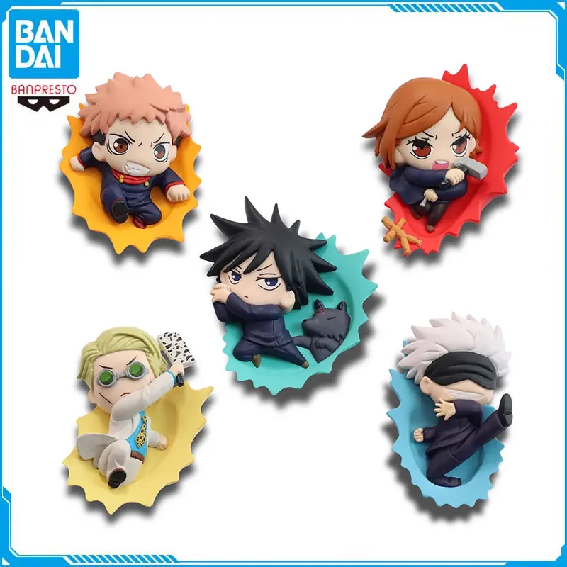 

Original Jujutsu Kaisen Gashapon Refrigerator Sticker Toys Satoru Gojo Fushiguro Megumi Action Figurine Full Range Capsule Toys