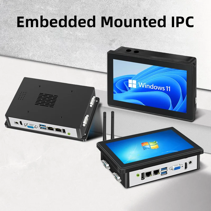 지춘 15.6인치 산업용 PC 1000니트 고휘도 터치 모니터 PC 3mm 패널 IPc IP66 방수 산업용 컴퓨터