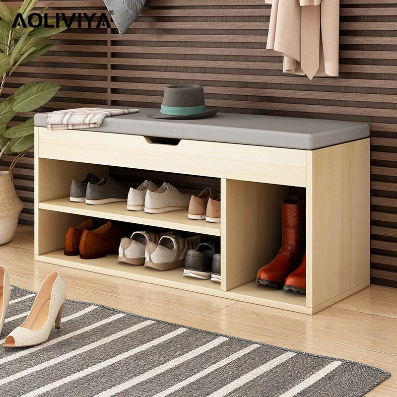 

AOLIVIYA Wear Shoe Stool Shoe Cabinet Integrated Door Can Sit Home Living Room Shoe Rack Storage Storage Cabinet