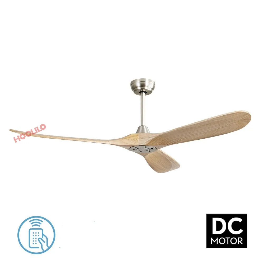 42in 52in 60in 70in 3 Wooden Blade DC 85V - 260V Motor Decorative Ceiling Fan Ventilator Light Remote Control 4