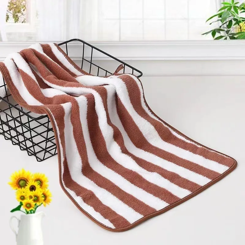 Description Picture 4 of item70*35cm Thickened Face Towel Absorbent Pure Hand Wash Face Bath Soft Microfiber Towel Bathroom Home Hotel Adult Towels Cleaning