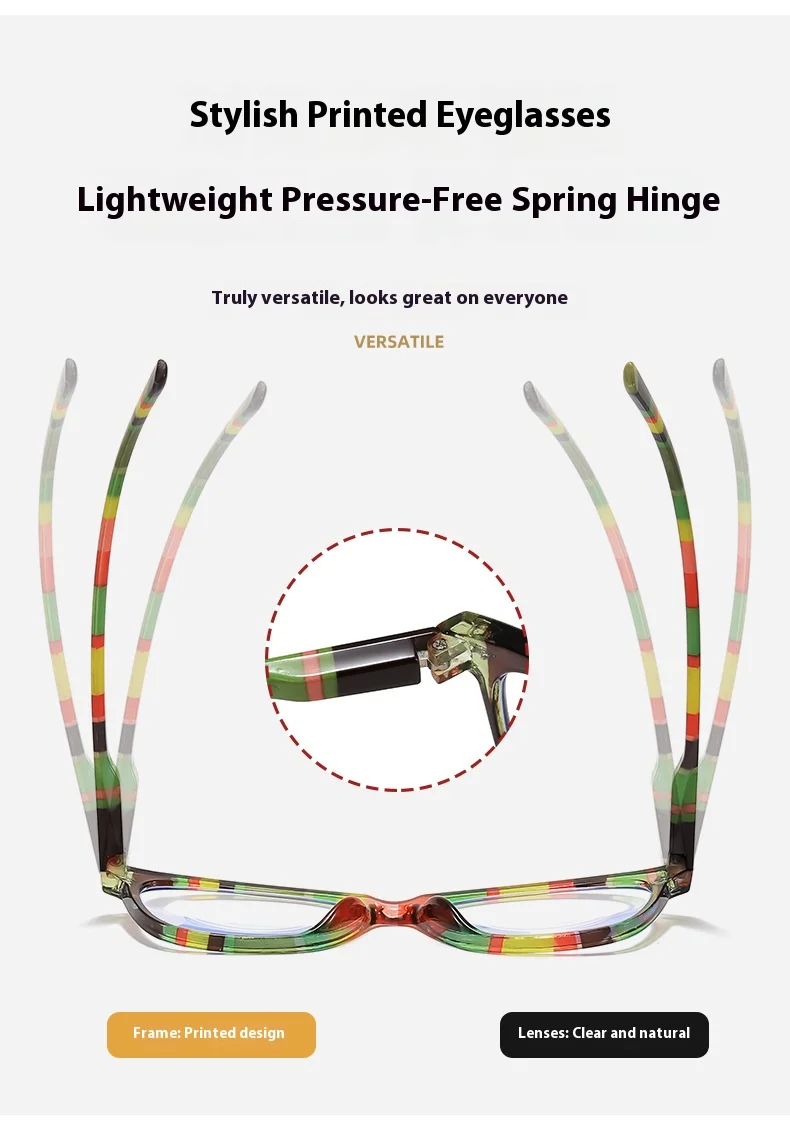 Reading Glasses Women – Lightweight Rectangle Plastic Frame With Anti-Reflective Lenses