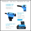 Electric Rivet Gun Rocol RL-520 Lithium Battery Automatic Rivet Gun Core Pulling Riveting Tool Stainless Steel Brushed Rivets 2