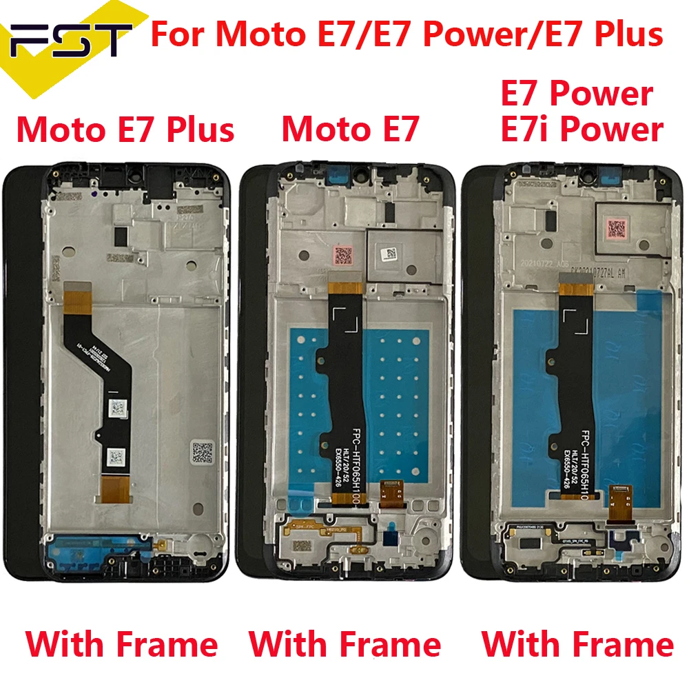 Moto E7 Plus Lcd Per Motorola Moto E7 Display Lcd Touch Screen Panel Digitizer Assembly Per Moto E7I E7 Power Lcd Con Cornice
