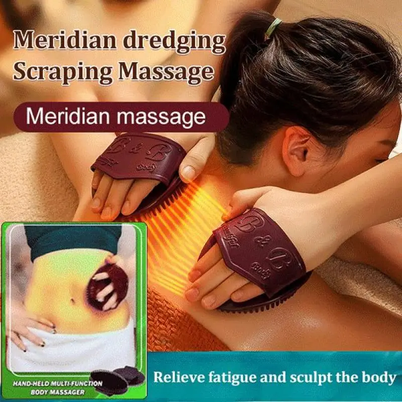 

Ручная кисть для меридианов, Массажная щетка для вены, массажер для похудения и повышения иммунитета с заклепками для расслабления тела, массажер против усталости