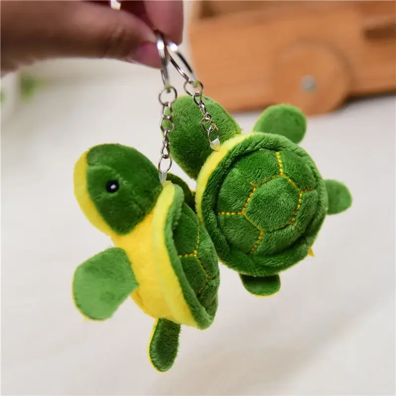 

Cute Mini Little tortoise Cartoon Turtle Soft Plush Toy Pendant Exquisite Turtle Key Chain Girl Bag Jewelry Schoolbag rnament