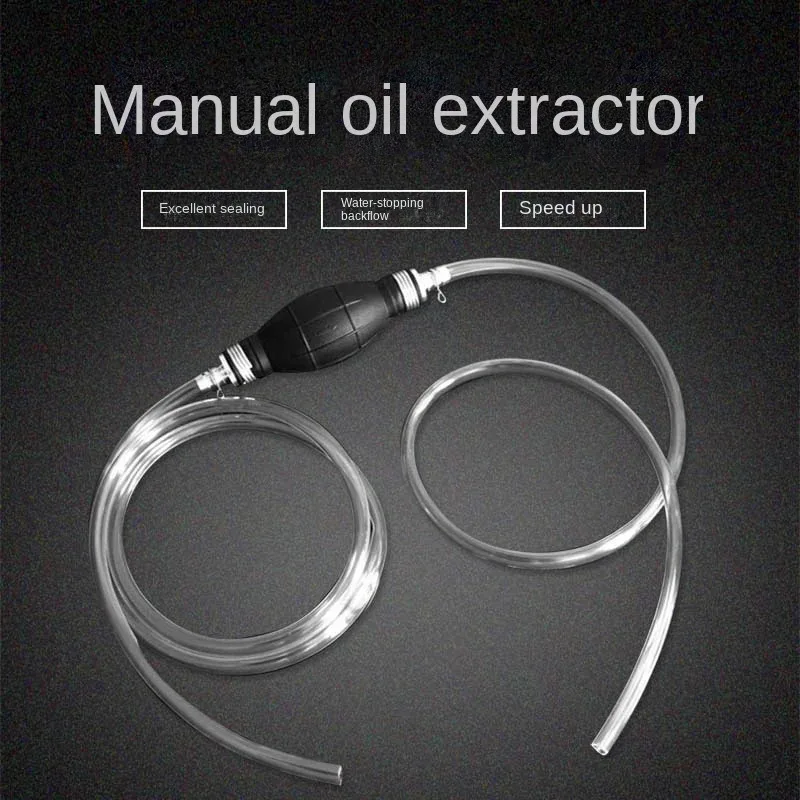 Pompa manuale per benzina, pompa per carburante per auto, pompa a cannuccia manuale resistente per il regolamento del carburante.