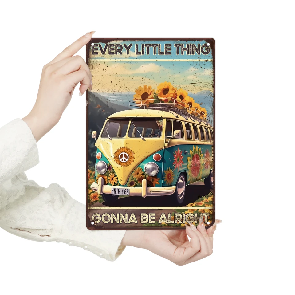 Vintage Metal Wall Art Sign Inspirational Decor