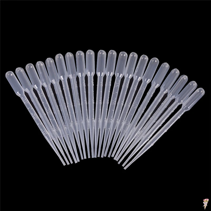 3ml Transfer Pipettes Plastic Transparent Pipette Disposable Safe Eye