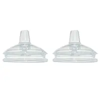2pcs Sippy Spout Nipples for Comotomo Baby Bottle and for Mason Baby Bottle Easy To Clean Spill-Proof, 7CM Diameter 1