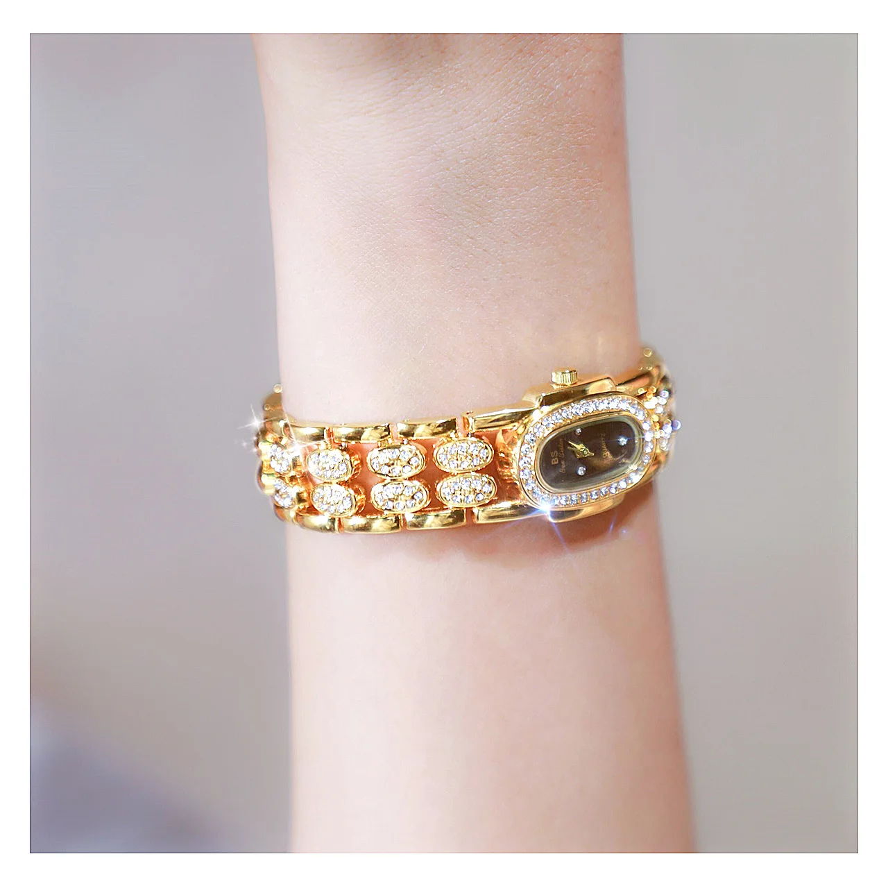 Orologi da donna alla moda, bracciale in oro, orologio al quarzo in acciaio inossidabile, orologio da donna vintage, orologi da polso con diamanti, regali_voghion.com