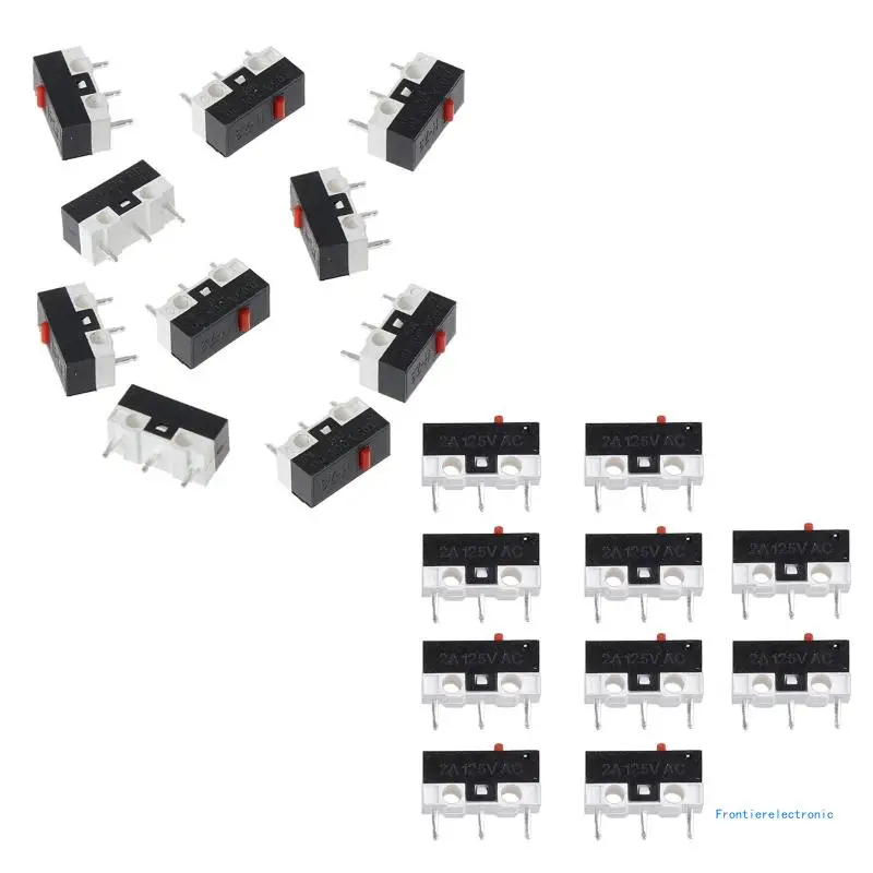 

10 Pcs 3 Pin Mouse Micro Switch Gaming Mouse Button Replacement Ultra Subminiature Switch Durable & Not Easy to DropShipping