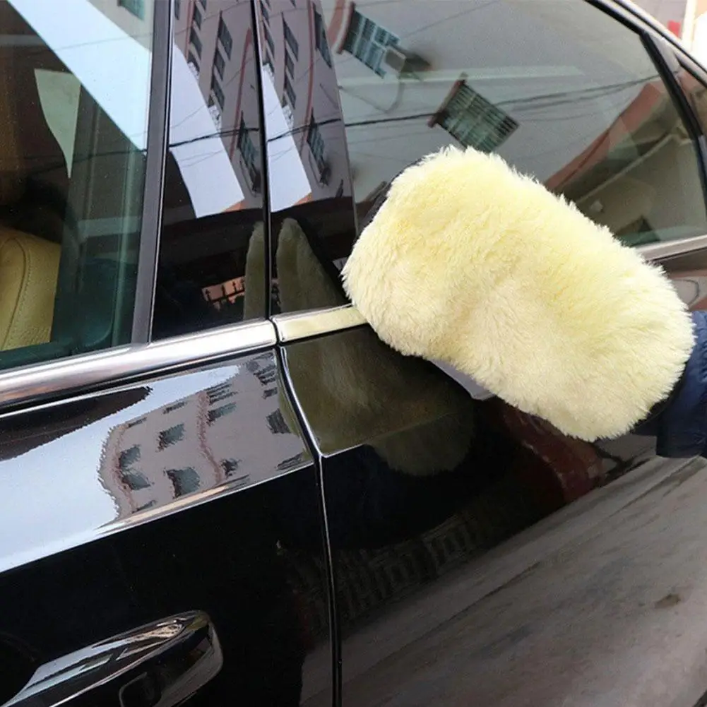 Microfiber Wool Soft Auto Car Washing Glove Cleaning Car Cleaning Glove Motorcycle Washer Care Paint Wash Care Tools
