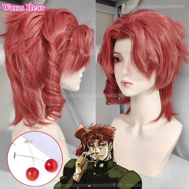 

Anime Wigs Noriaki Kakyoin Cosplay Wig Short Red Wig Cosplay Anime Cosplay Wig Heat Resistant Synthetic Wigs