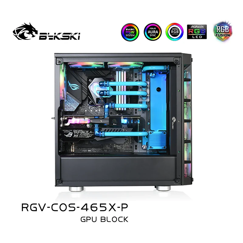 

Bykski Acrylic Distro Plate /Board Water Channel Solution for Corsair 465X Case / Kit for CPU and GPU Block / Instead Reservoir