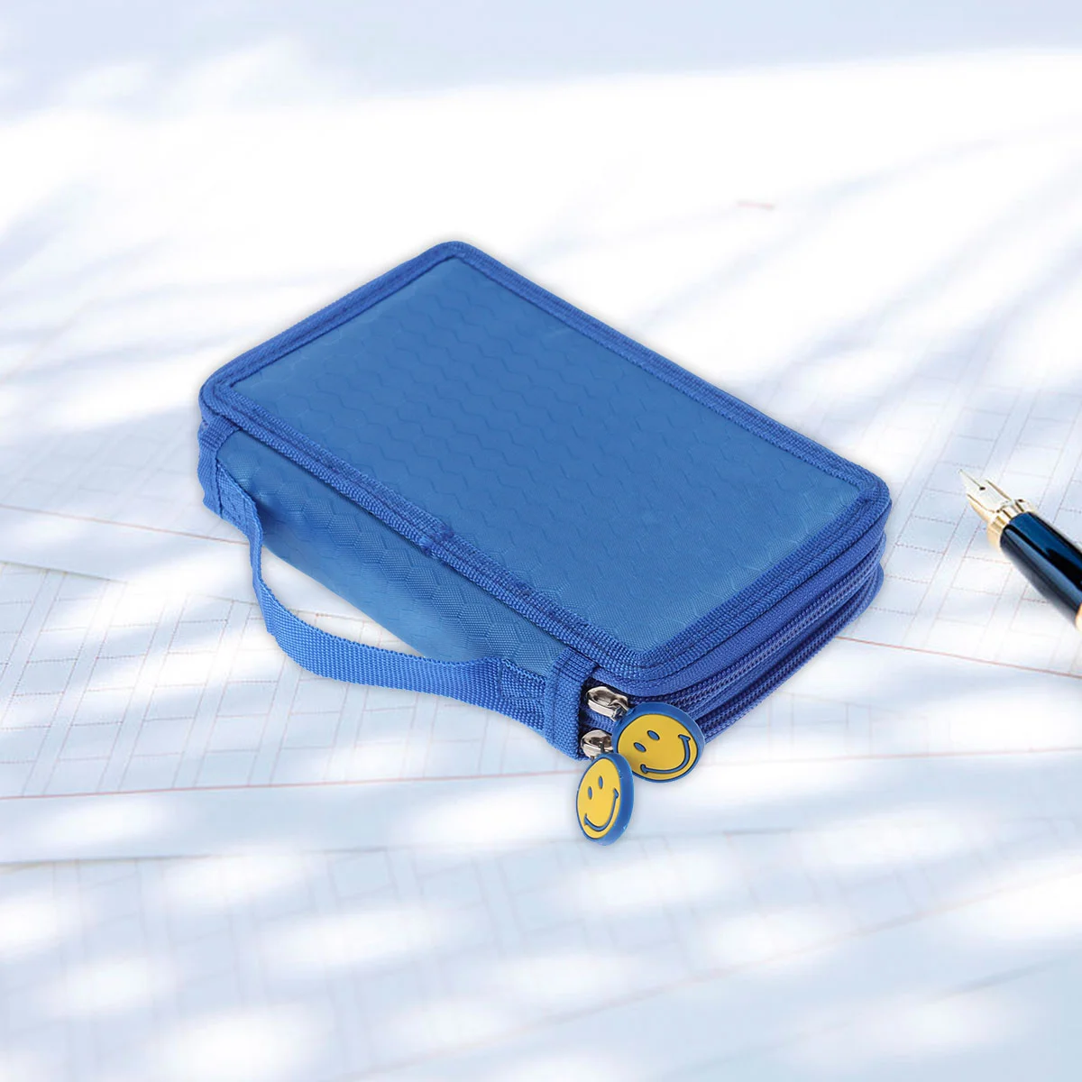 

Colored Pencil Case with Compartments 35 Slots Handy Pencil Bags Large for Watercolor Pencils Gel Pens and Ordinary Pencils