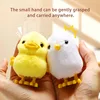 2pcs wind-up jumping chicken and duck toys, simulated plush chicken and duck walking simulation, Halloween and Christmas gifts 3