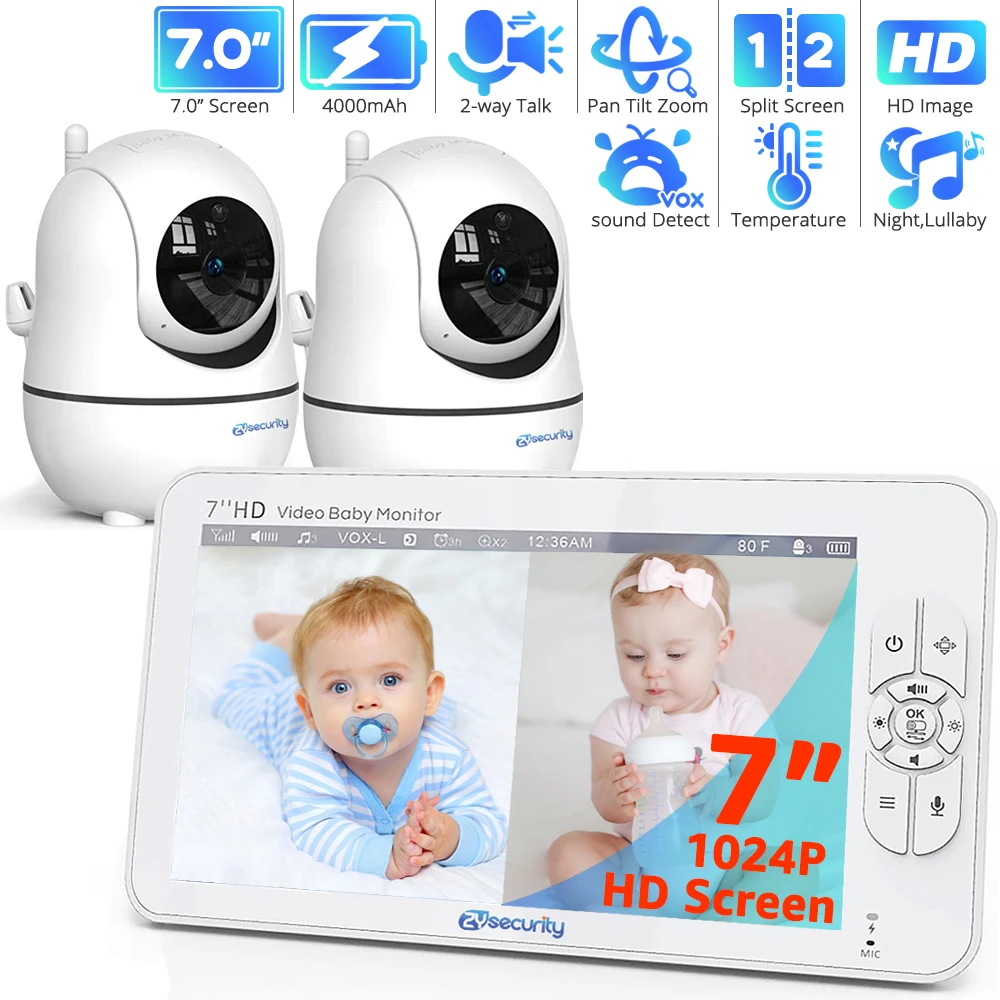 Video Baby Monitor with Camera, 5'' 1080P HD Screen, 3000mAh Rechargeable  Battery, Motion Detection, Remote Pan-Tilt-Zoom, Wifi - AliExpress