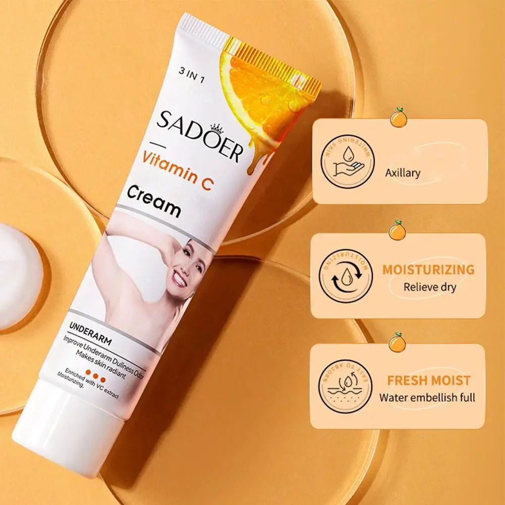 Crème éclaircissante aisselles à la niacinamide hydratante_voghion.com