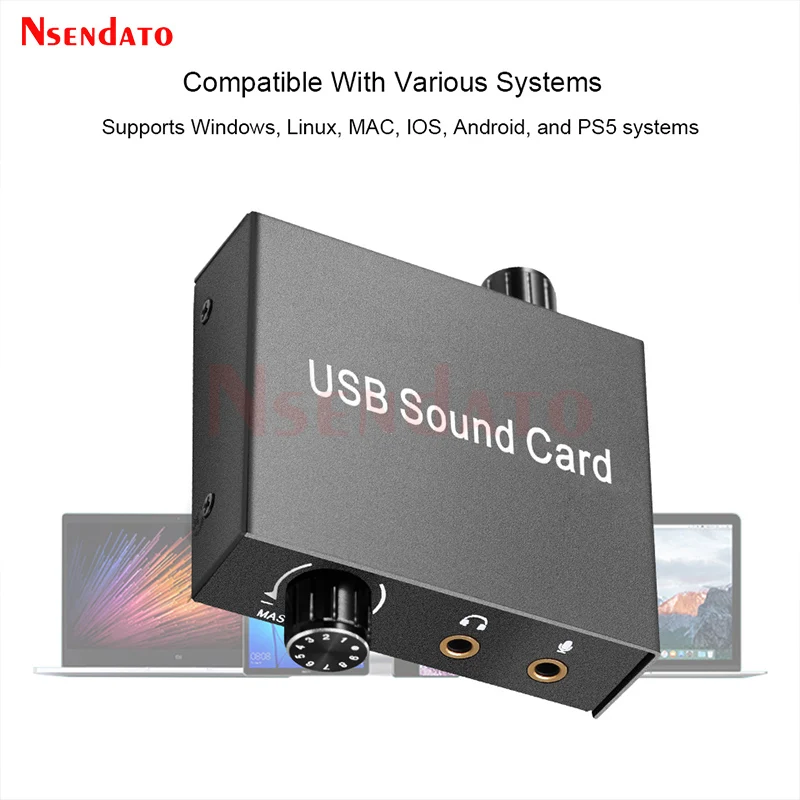 Scheda Audio Esterna USB 7.1 - Surround Virtuale, Compatibile PC/Tablet, Ingressi Cuffie/Microfono, Plug & Play - Foto 9