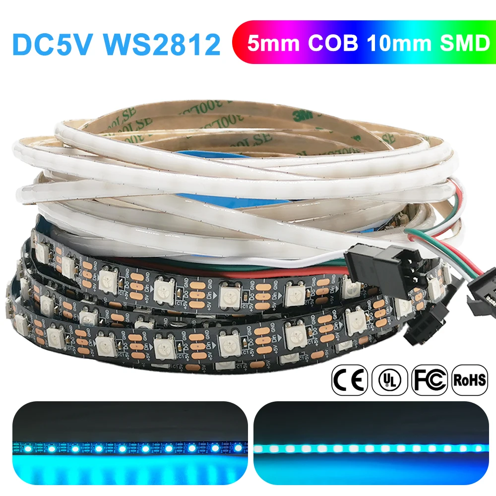 5mmWS2812COBLedStripIndividuallyAddressable10mmWS2812BSMDFull