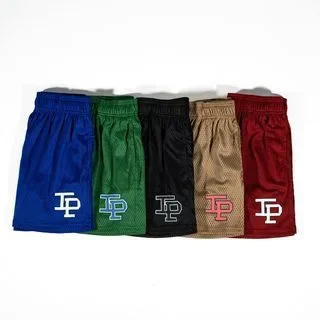 American Style Basketball Shorts IP Casual Sports Mesh Four-Quarter Pants Men Not over Knee Basketball Running Training Fitness