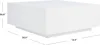 Home Collection Contemporary Modern White Square Coffee Table (Fully Assembled)，Suitable for living room, bedroom 5