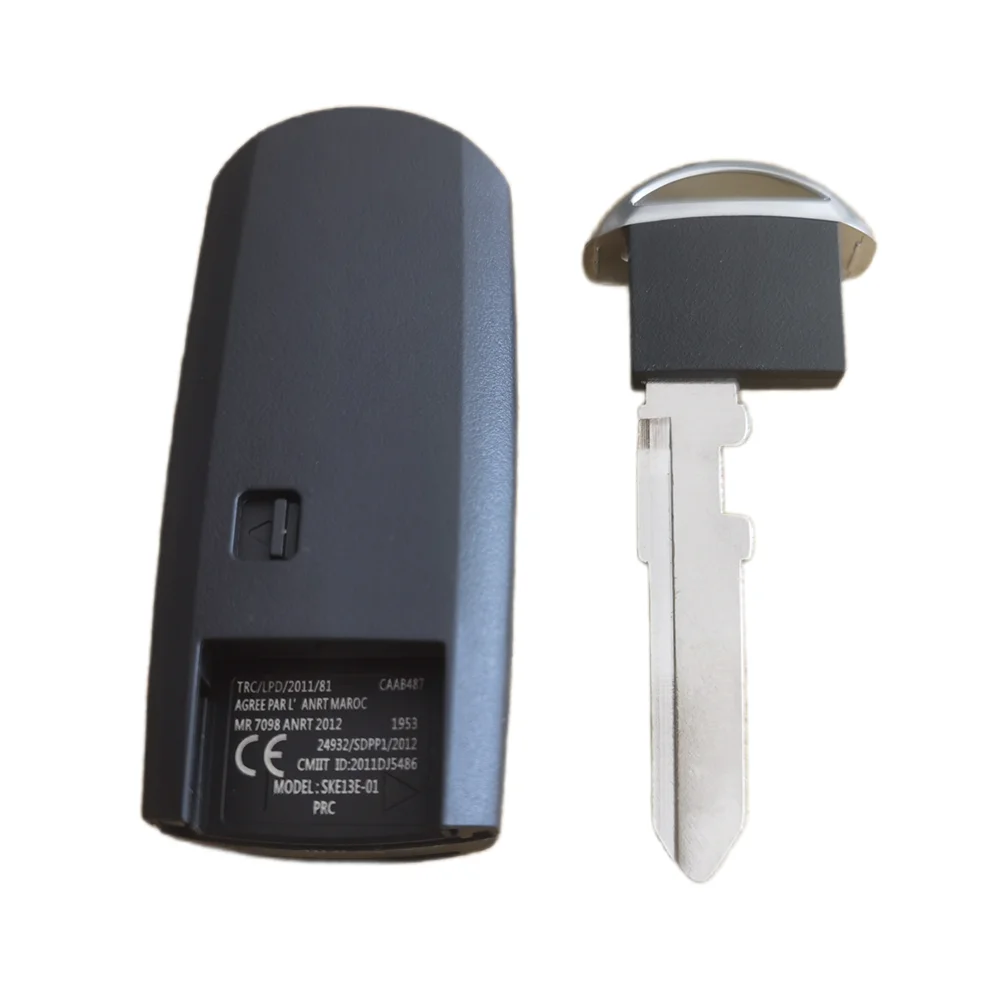 2 Buttons Replacement Remote Key Shell for Mazda M3 M6 CX-3 CX-5 Axela Atenza 2014-SKE13D-01 with Emergency Key No key case car key shell key cover folding car key shell fob cover key fob replacement