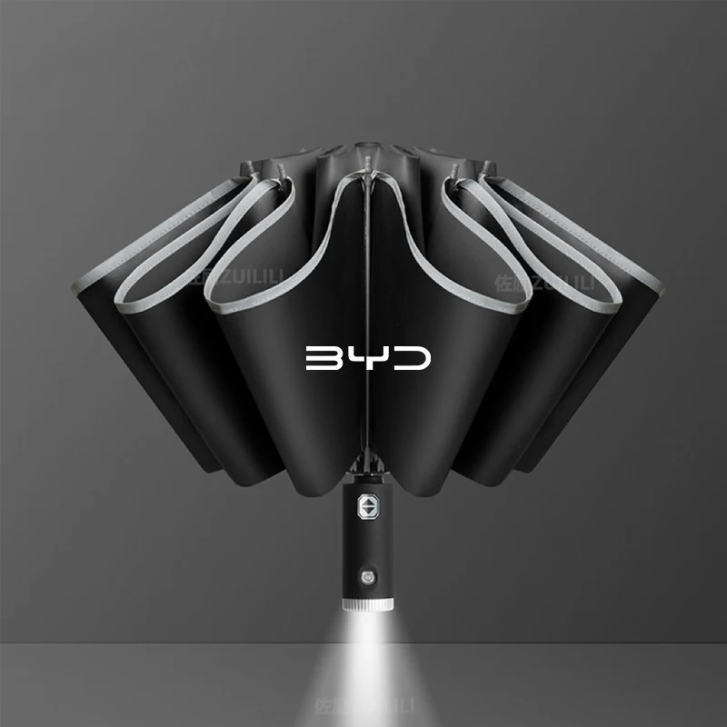 Car Automatic Folding Windproof Sunshade Umbrella for BYD Atto 3 Tang F3 E6 Yuan Plus Song Max F0 Qin G3 I3 Han Auto Accessories car windshield sunshade